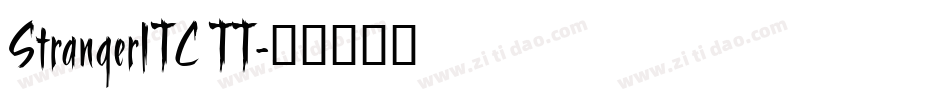 StrangerITC TT字体转换
